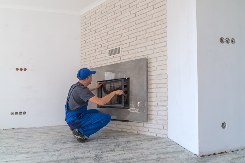 Install electric fireplace insert